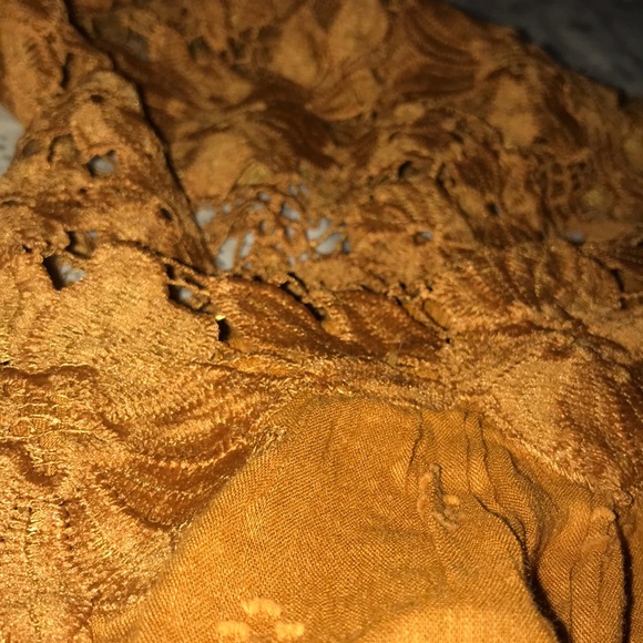 Free People Lina Lace Top in Bronze - Picture 5 of 7